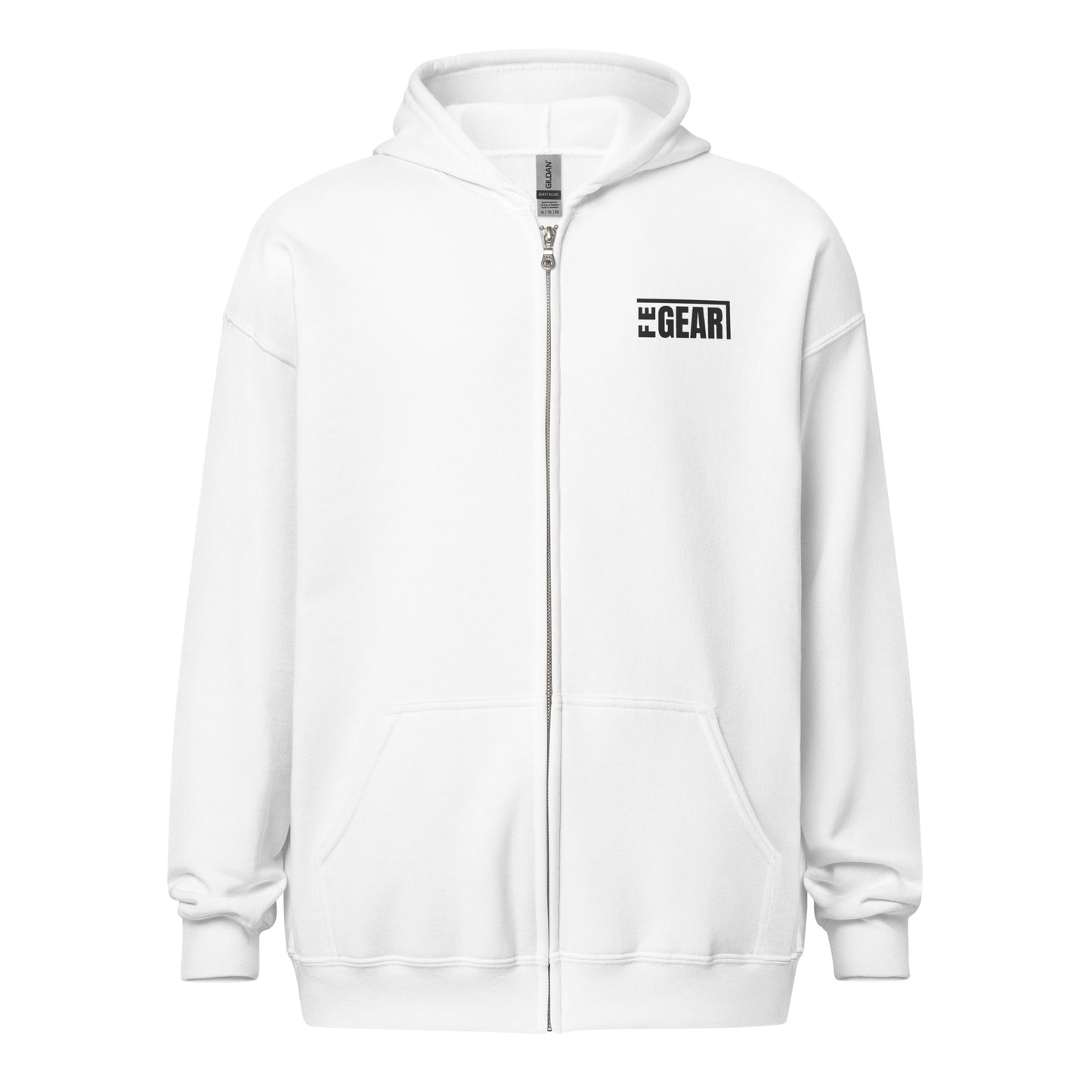 Once You Go Flat w/Map - Unisex heavy blend zip hoodie
