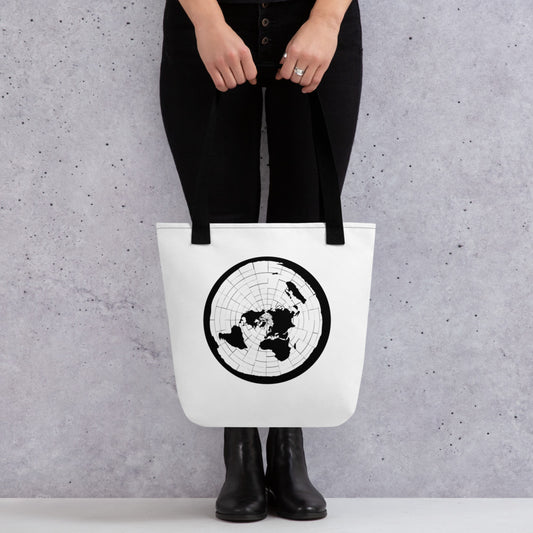 Flat Earth Map Tote Bag