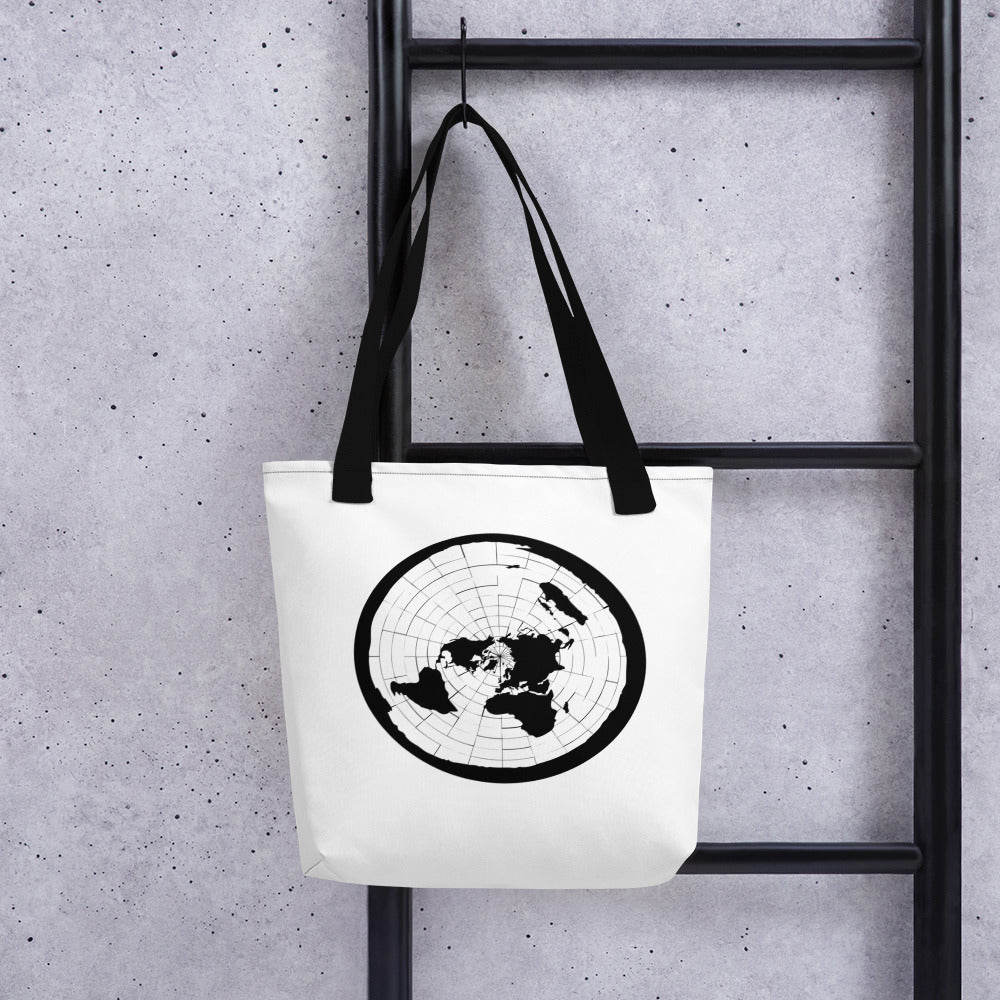 Flat Earth Map Tote Bag