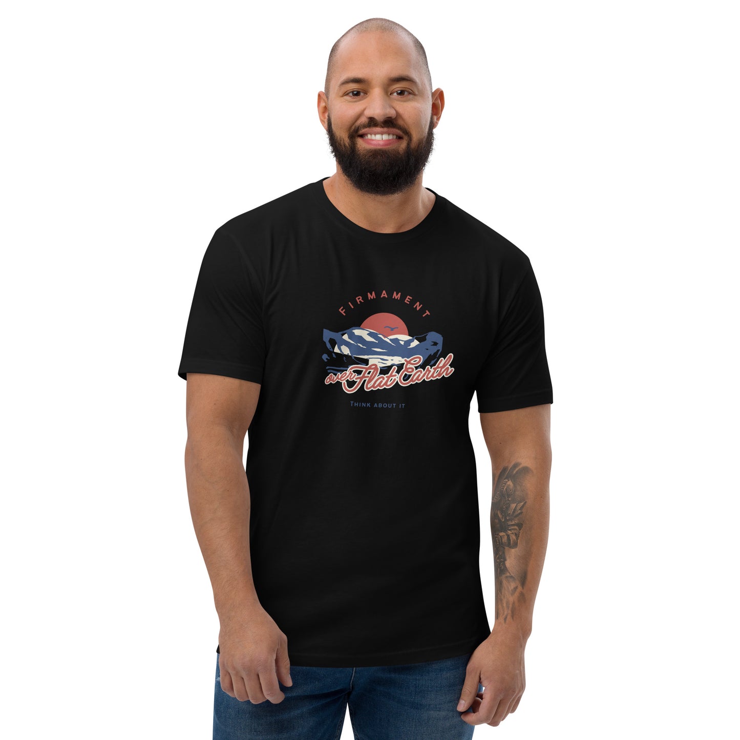 Firmament over Flat Earth - Short Sleeve T-shirt