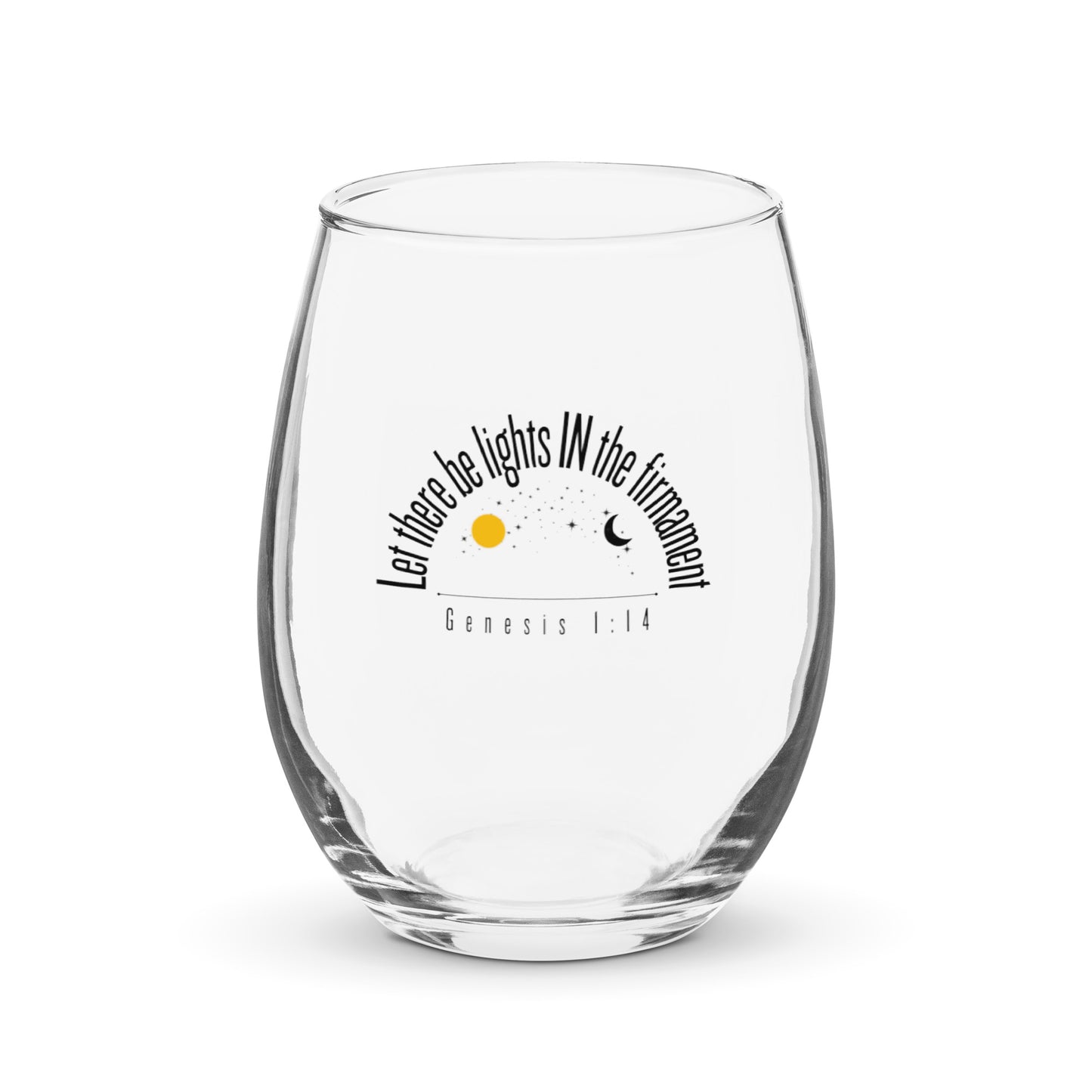 Lights In Firmament - stemless wine glass