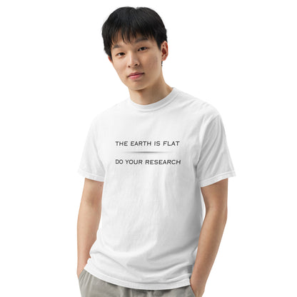 Flat Earth Do the Research Unisex garment-dyed heavyweight t-shirt