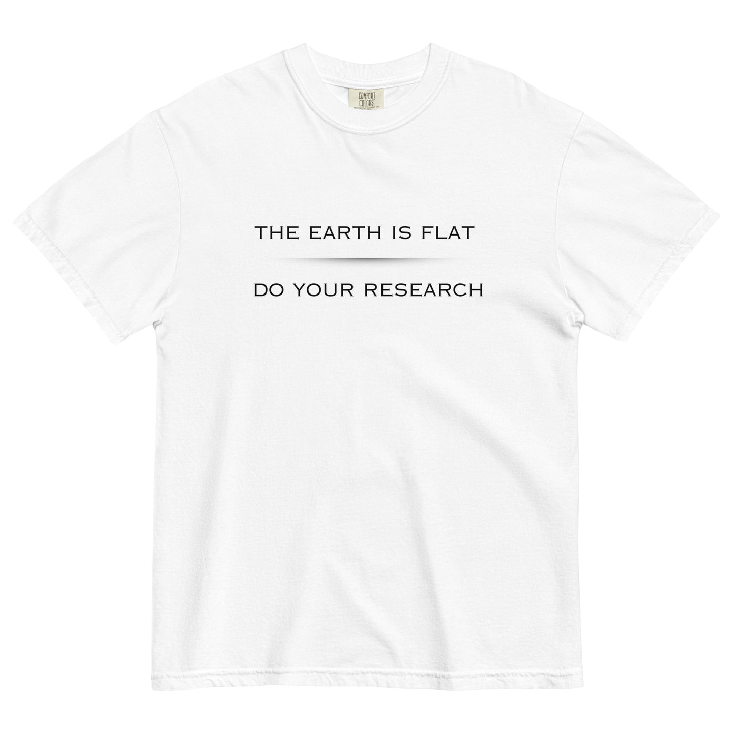 Flat Earth Do the Research Unisex garment-dyed heavyweight t-shirt