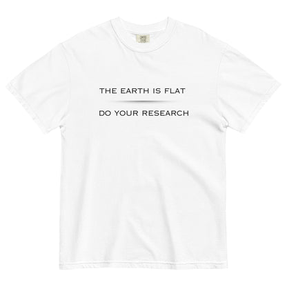 Flat Earth Do the Research Unisex garment-dyed heavyweight t-shirt