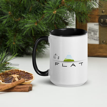 It's Flat - mug with color inside