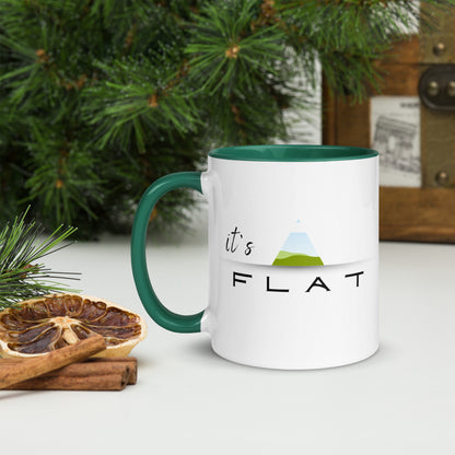 It's Flat - mug with color inside