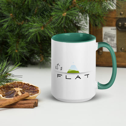 It's Flat - mug with color inside