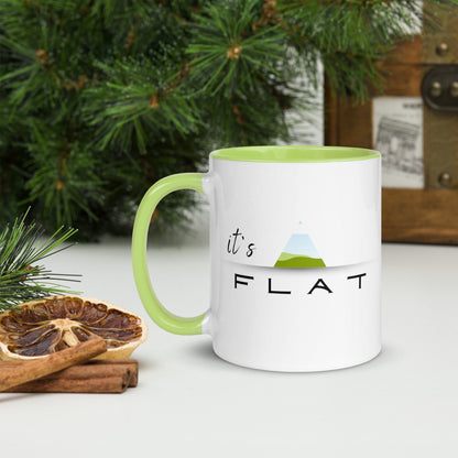 It's Flat - mug with color inside