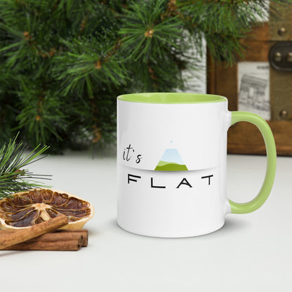 It's Flat - mug with color inside