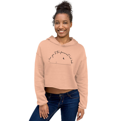 Love You to the Firmament - Crop Hoodie