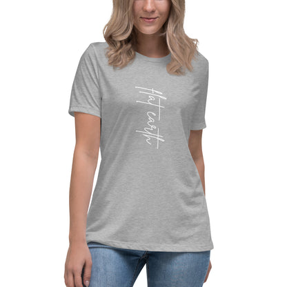 Simply Flat Earth - women's relaxed t-shirt