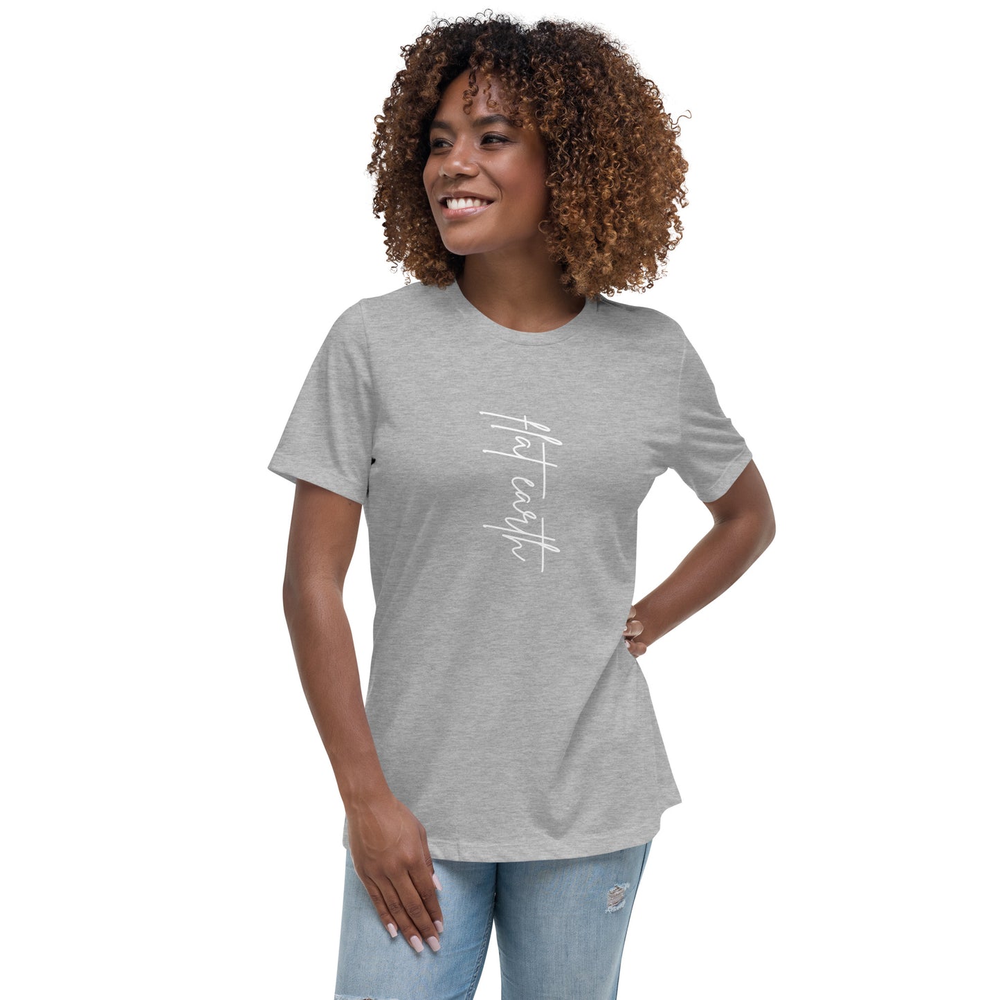 Simply Flat Earth - women's relaxed t-shirt