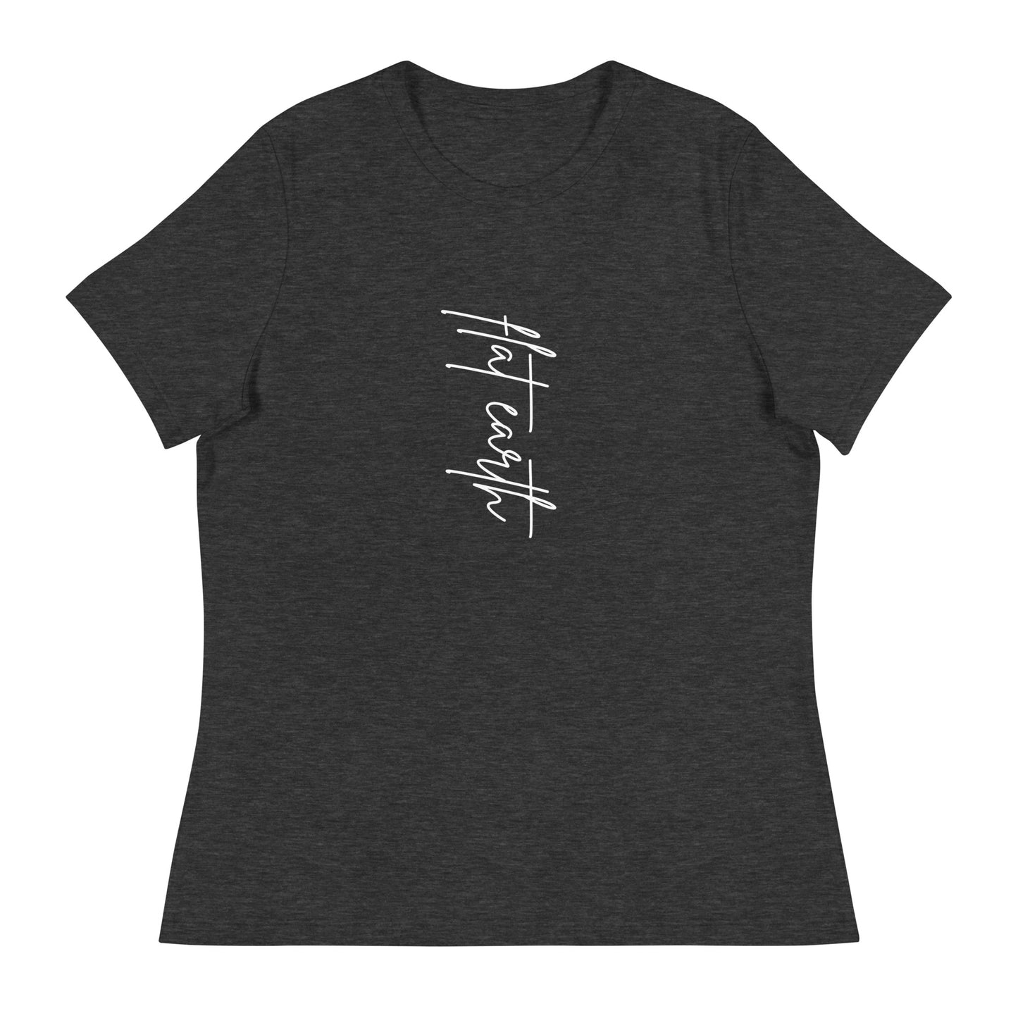 Simply Flat Earth - women's relaxed t-shirt