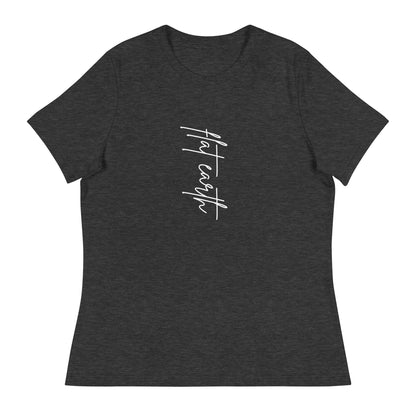 Simply Flat Earth - women's relaxed t-shirt