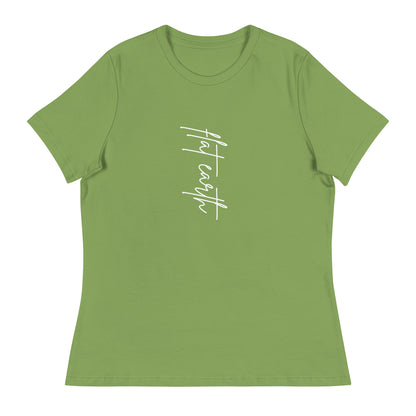 Simply Flat Earth - women's relaxed t-shirt